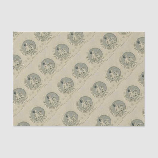 Genius of Music– Madame de Pompadour – Vintage Seidenpapier (Vorderseite)