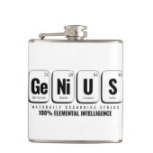 GENiUS Periodic Table - Funny Science Design Flachmann (Vorderseite)