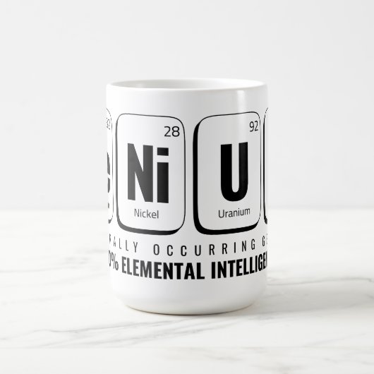 GENiUS Periodic Table - Funny Science Design Kaffeetasse (Mittel)