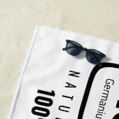 GENiUS Periodic Table - Funny Science Design Strandtuch (Beispiel)