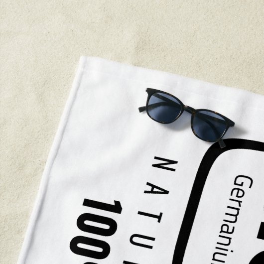 GENiUS Periodic Table - Funny Science Design Strandtuch (Beispiel)