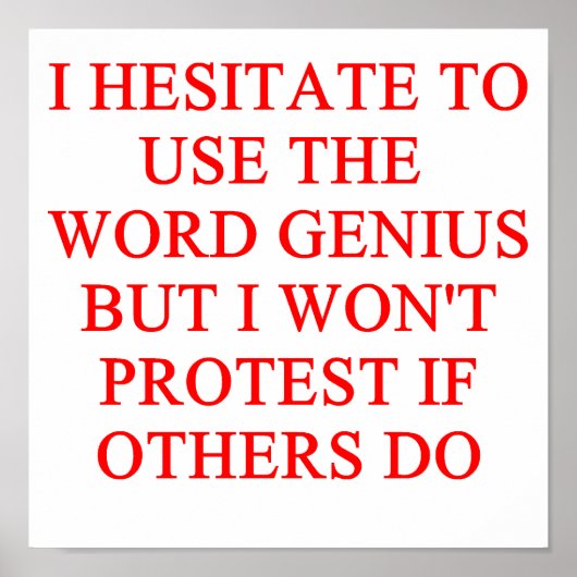 GENIUS POSTER (Vorne)