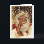 Genius Santa Feiertagskarte<br><div class="desc">Einstein Santa</div>