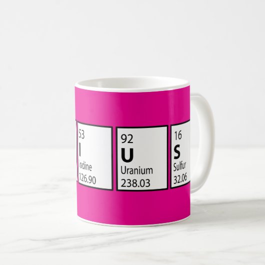 Genius Science Nerd Fun Pink Kaffeetasse (VorderseiteRechts)