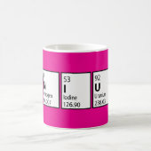 Genius Science Nerd Fun Pink Kaffeetasse (Mittel)