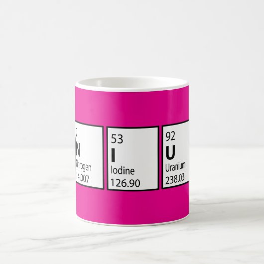 Genius Science Nerd Fun Pink Kaffeetasse (Mittel)