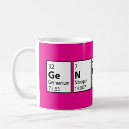 Genius Science Nerd Fun Pink Kaffeetasse