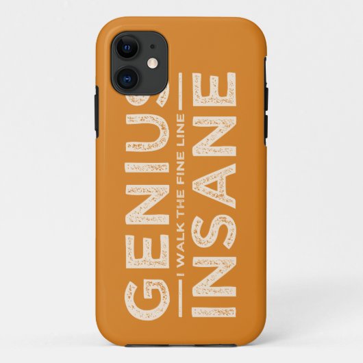 GENIUS VS INSANE benutzerdefinierte iPhone-Gehäuse Case-Mate iPhone Hülle (Rückseite)