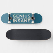 GENIUS VS INSANE Custom Skateboard (Horizontal)