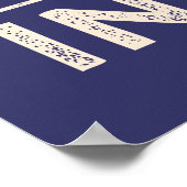 GENIUS VS INSANE kundenspezifisches Farbposter Poster (Ecke)