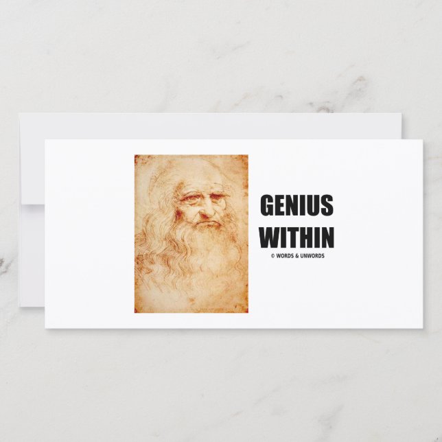 Genius Within (Leonardo da Vinci Selbstportrait) (Vorderseite)