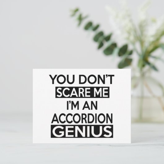 GENIUSDESIGNS POSTKARTE (Stehend Vorderseite)