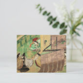 Genji Emaki Azumaya Feiertagspostkarte (Stehend Vorderseite)