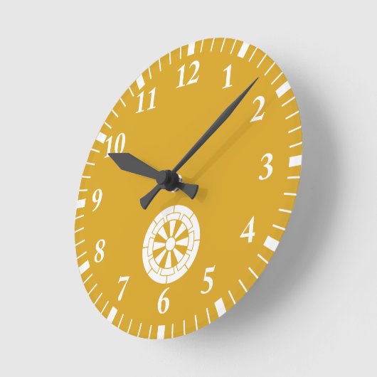 Genji-Karren Runde Wanduhr (Winkel)