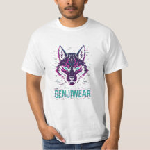 Genjiwear Cyber Kitsune – Neon Fuchs Geist Glitch 