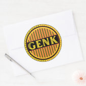 Genk City Pride Emblem – Belgian Identity Runder Aufkleber (Umschlag)