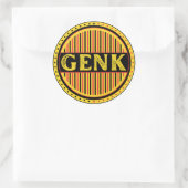 Genk City Pride Emblem – Belgian Identity Runder Aufkleber (Tasche)