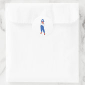 Genki girl runder aufkleber (Tasche)