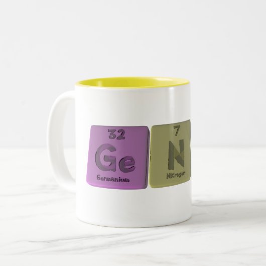 Genna als Germanium-Stickstoff-Natrium Zweifarbige Tasse (Vorderseite Links)