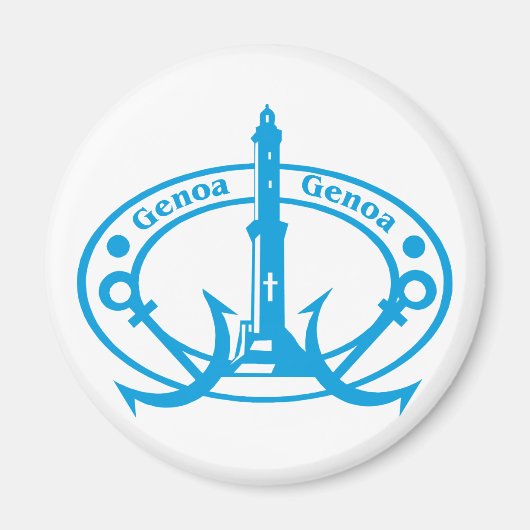 Genoa-Briefmarke Magnet (Vorne)