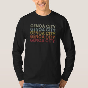 Genoa City Wisconsin Genoa City WI Retro Vintage T T-Shirt