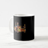 Genoa farbenfrohe Silhouette Kaffeetasse (Vorderseite Links)