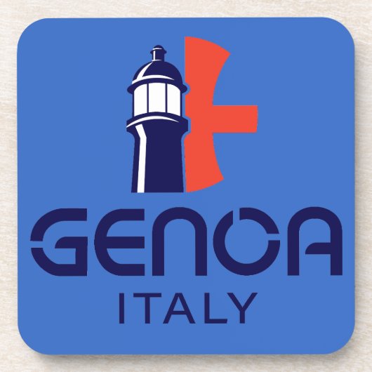Genoa Italy Europe Getränkeuntersetzer (Vorderseite)