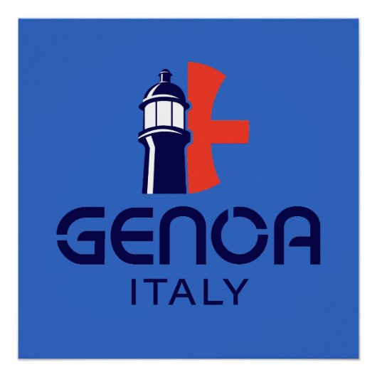 Genoa Italy Europe Poster (Vorderseite)