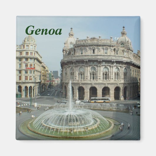Genoa italy Magnet (Vorne)