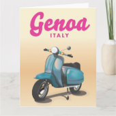 Genoa Italy Scooter Karte (Vorderseite)