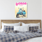 Genoa Italy Scooter Leinwanddruck (Insitu (Schlafzimmer))