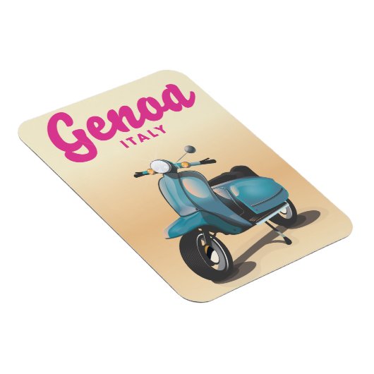 Genoa Italy Scooter Magnet (Rechte Seite)