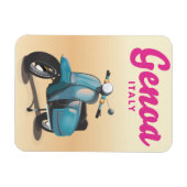 Genoa Italy Scooter Magnet (Horizontal)