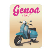 Genoa Italy Scooter Magnet (Vertikal)