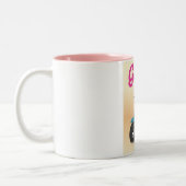 Genoa Italy Scooter Zweifarbige Tasse (Links)