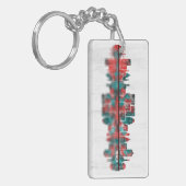 Genoa Skyline Schlüsselanhänger (Vorderseite links)