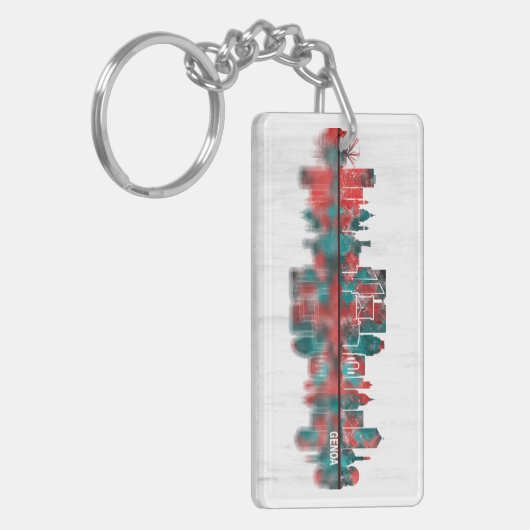 Genoa Skyline Schlüsselanhänger (Vorderseite links)