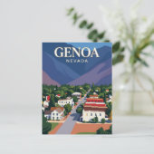 Genoa USA Postkarte (Stehend Vorderseite)