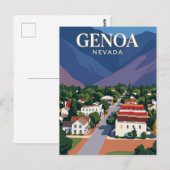 Genoa USA Postkarte (Vorne/Hinten)
