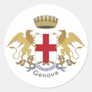 Genoa-Wappen Runder Aufkleber