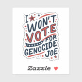 GENOCIDE JOE STICKER (Blatt)