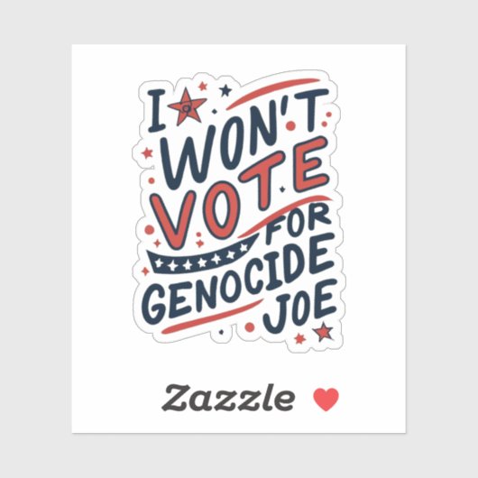 GENOCIDE JOE STICKER (Blatt)