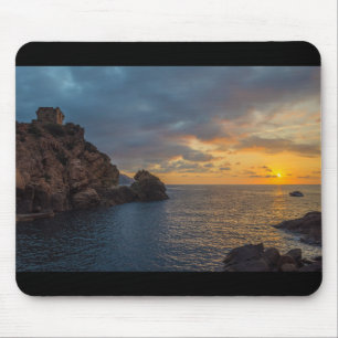 Genoese Turm in Porto-Sonnenuntergang Ota Korsika Mousepad