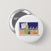 Genom in Window Funny Dalmatiner Geschenke & T-Shi Button (Vorne & Hinten)