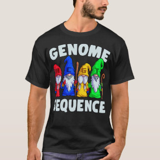 Genom Sequence Funny Gnome Biology Science Puff T-Shirt