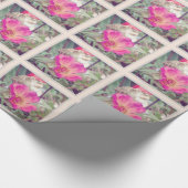 Genom und eine Hübsche rosa Blume Geschenkpapier (Ecke)