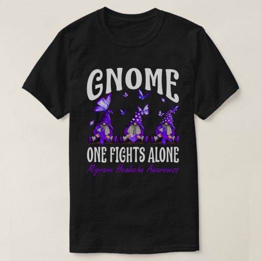 Genome One kämpft allein Migräne Kopfschmerzen Bew T-Shirt (Design vorne)