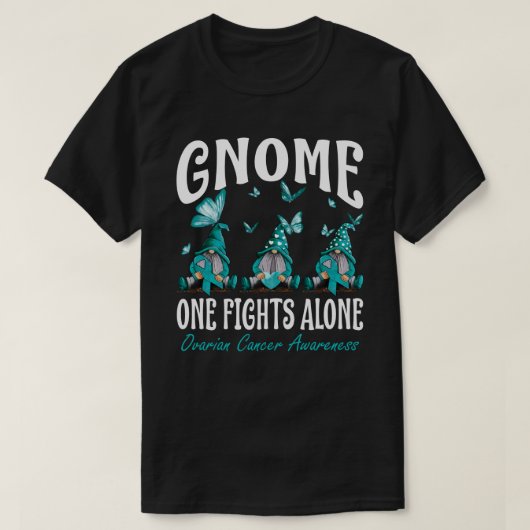 Genome One kämpft allein Ovarialkarzinom Bewusstse T-Shirt (Design vorne)