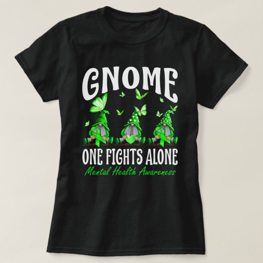 Genome One kämpft allein um psychische Gesundheit T-Shirt (Design vorne)