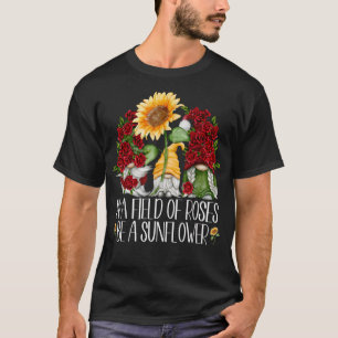 Genome Valentinstag in einem Bereich von Rose ist T-Shirt